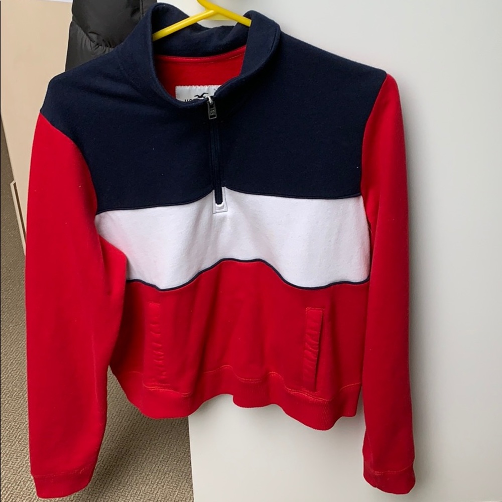 Hollister quarter zip hoodie